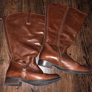 JJ Footwear Brown Wide Calf Boot Euro Size 38